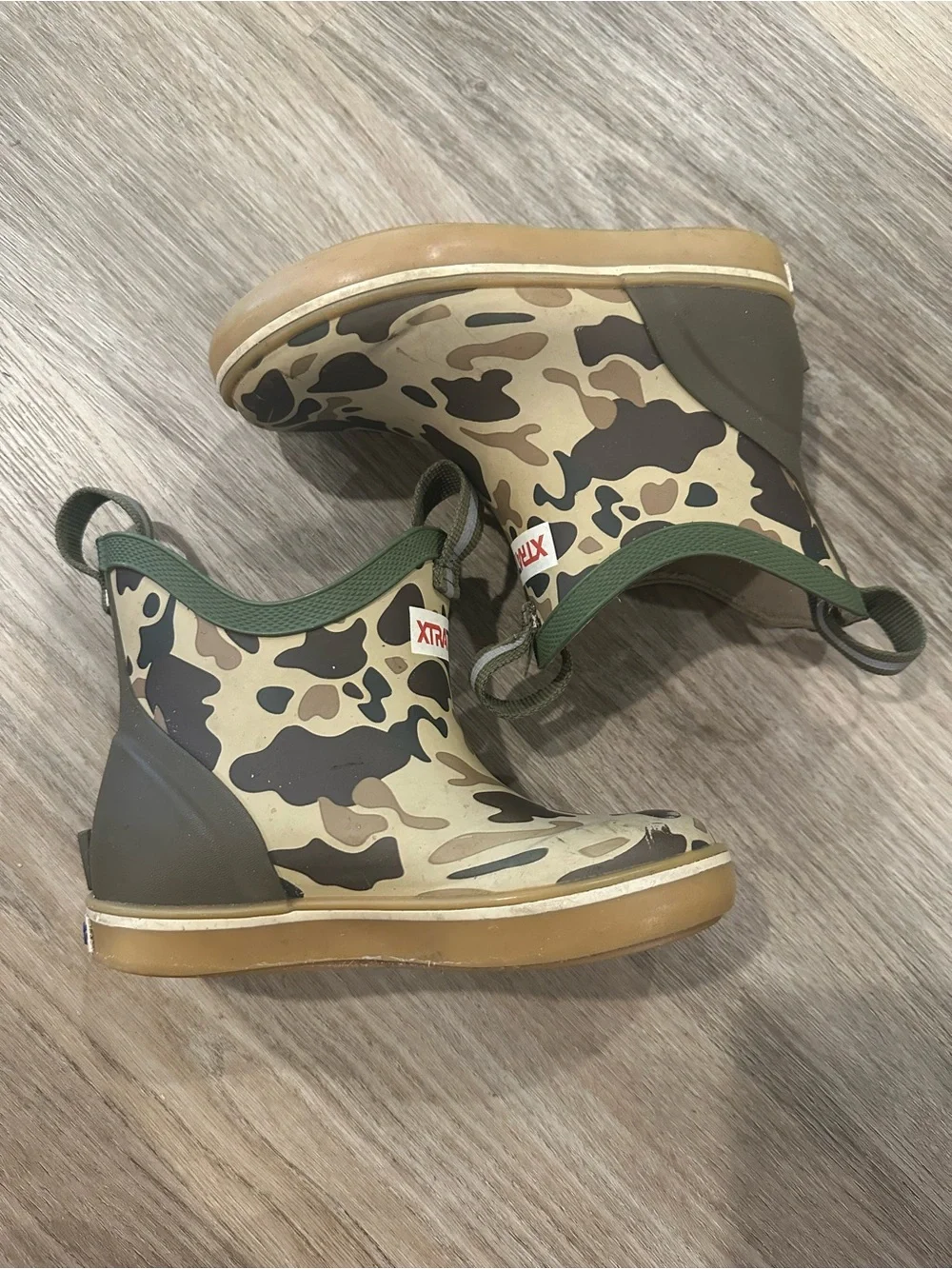 Kids XtraTuf ankle deck boot - duck camo
